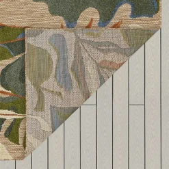 Kirklands Home Outdoor Rugs|North Shore Botanical Outdoor Area Rug, 6x9 Multi