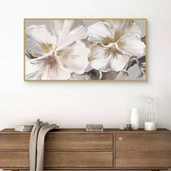 Kirklands Home Canvas Art|Nostalgic Neutral Framed Canvas Art Print White