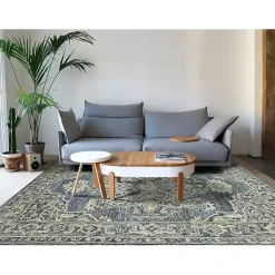 Kirklands Home Area Rugs|Nucia Denim Hand-Tufted Area Rug, 5x7 Blue