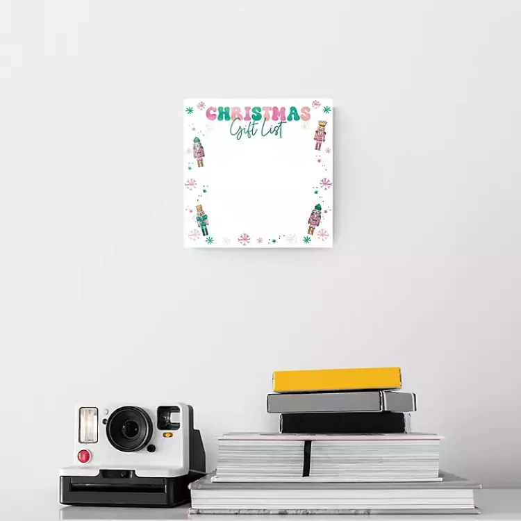 Nutcracker Christmas Gift List Dry Erase Board Christmas Art & Wall Decor