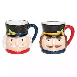 Clearance Nutcracker Christmas Mugs, Set of 2 Christmas Dining & Entertaining