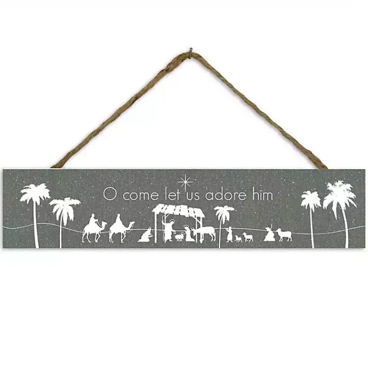 Best O Come Let Us Adore Him Christmas Wall Sign Christmas Art & Wall Decor