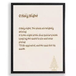 Hot O Holy Night Black Framed Wall Plaque Christmas Art & Wall Decor