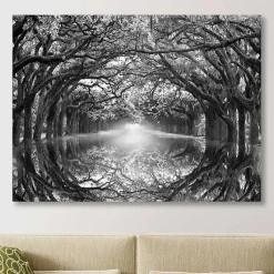 Kirklands Home Canvas Art|Oak Alley Reflection Giclee Canvas Art Print