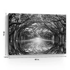 Kirklands Home Canvas Art|Oak Alley Reflection Giclee Canvas Art Print