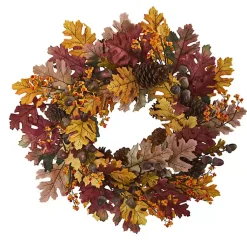 New Oak Leaves and Acorns Wreath Fall