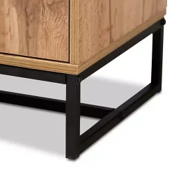 Kirklands Home Cabinets & Sideboards|Oak Wood and Metal Sideboard Buffet