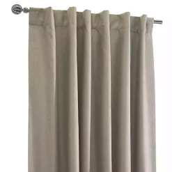 Kirklands Home Curtains & Drapes|Oatmeal Baxter Blackout Curtain Panel, 95 in. Tan