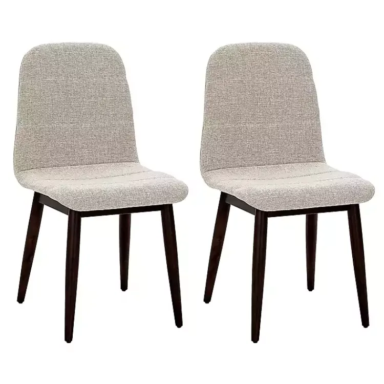 Kirklands Home Dining Chairs|Oatmeal Linen Dining Chairs, Set of 2 Tan