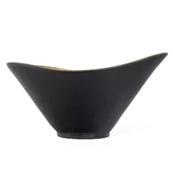 Discount Oblong Black and Gold Bowl, 15 in Decorative Bowls & Jars