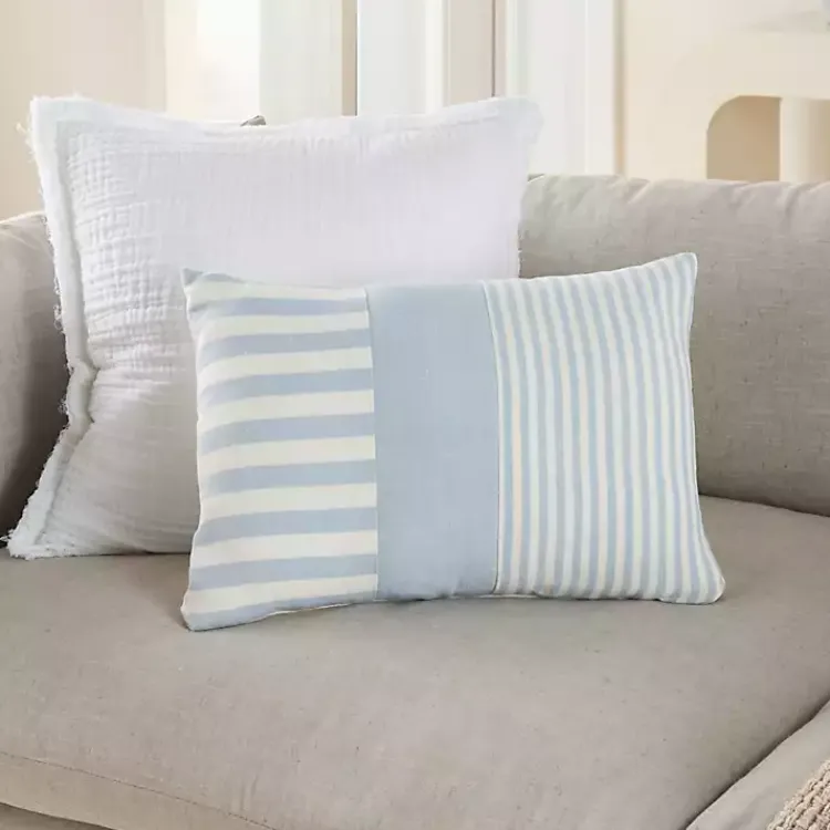 Discount Ocean Asymmetrical Stripes Lumbar Pillow Pillows