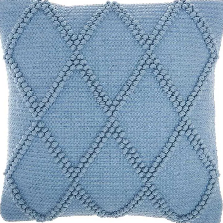 Discount Ocean Diamond Lattice Throw Pillow Pillows
