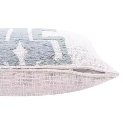 Discount Ocean Blue Geometric Stripe Pillow Pillows