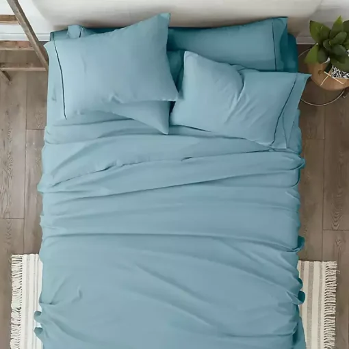 Kirklands Home Bed Sheets|Ocean 6-pc. Queen Sheet Set Blue