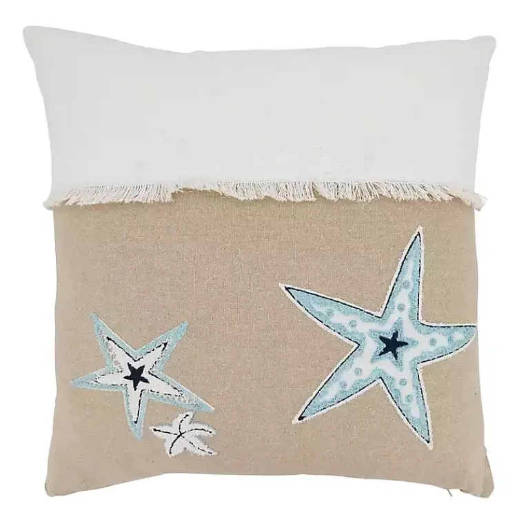 Discount Ocean Breeze Starfish Throw Pillow Pillows