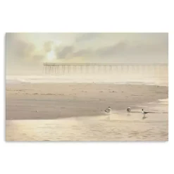 Kirklands Home Canvas Art|Ocean City Pier Canvas Art Print Tan