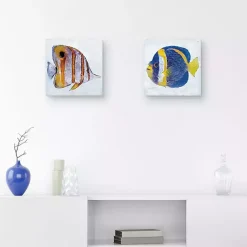 Kirklands Home Canvas Art|Ocean Fish Canvas Art Prints, Set of 2