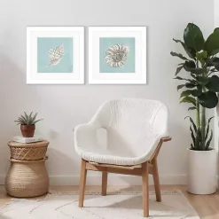 Kirklands Home Framed Art|Ocean Seashells I Framed Art Prints, Set of 2