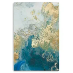 Kirklands Home Canvas Art|Ocean Splash II Canvas Art Print Blue
