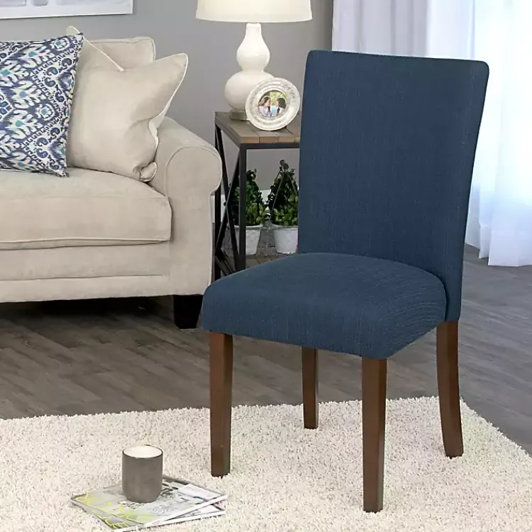 Kirklands Home Dining Chairs|Oceanside Dining Parsons Chair Blue