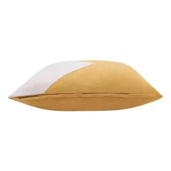 Outlet Ochre & Ivory Geometric Colorblock Throw Pillow Pillows