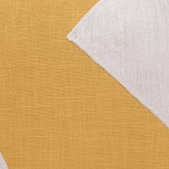 Outlet Ochre & Ivory Geometric Colorblock Throw Pillow Pillows