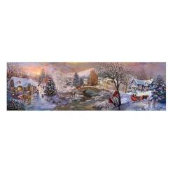 Off To Grandmas Christmas Canvas Art Print Christmas Art & Wall Decor