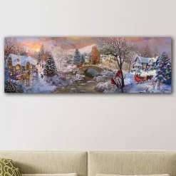 Off To Grandmas Christmas Canvas Art Print Christmas Art & Wall Decor