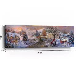 Off To Grandmas Christmas Canvas Art Print Christmas Art & Wall Decor