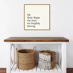 Outlet Oh Holy Night Gold Framed Canvas Art Print Christmas Art & Wall Decor
