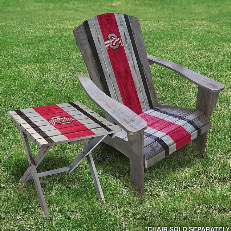 Kirklands Home Outdoor Tables|Ohio State University Folding Outdoor Table Brown