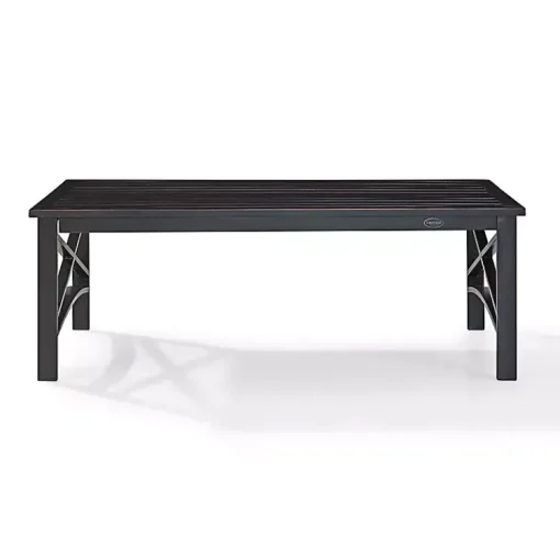 Kirklands Home Outdoor Tables|Oiled Bronze Metal Dayton Outdoor Coffee Table Brown