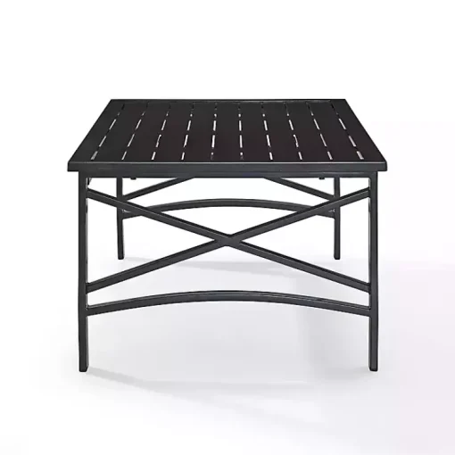 Kirklands Home Outdoor Tables|Oiled Bronze Metal Dayton Outdoor Coffee Table Brown