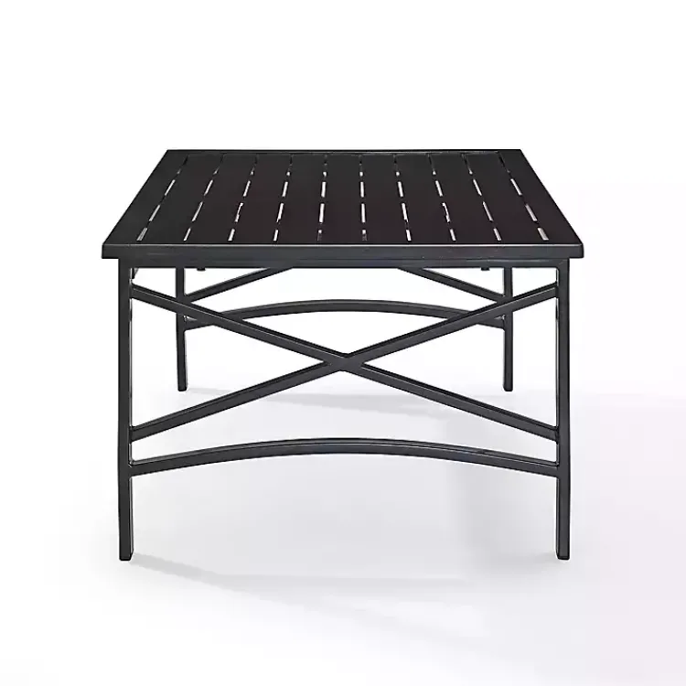 Kirklands Home Outdoor Tables|Oiled Bronze Metal Dayton Outdoor Coffee Table Brown
