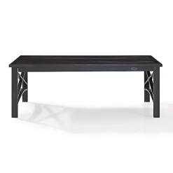 Kirklands Home Outdoor Tables|Oiled Bronze Metal Dayton Outdoor Coffee Table Brown