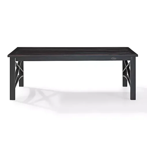 Kirklands Home Outdoor Tables|Oiled Bronze Metal Dayton Outdoor Coffee Table Brown