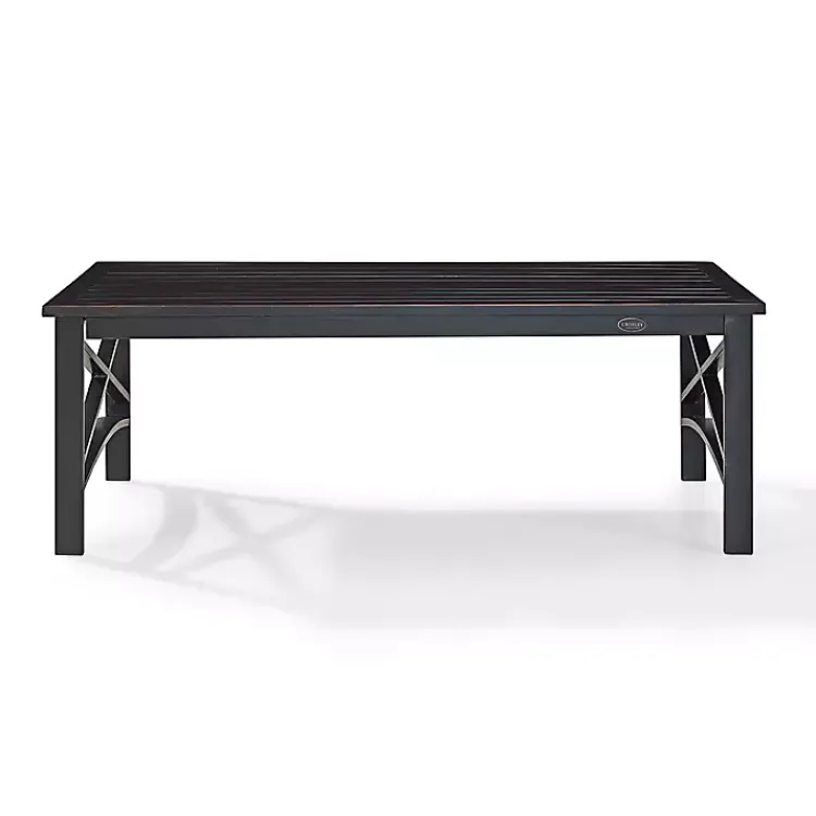Kirklands Home Outdoor Tables|Oiled Bronze Metal Dayton Outdoor Coffee Table Brown