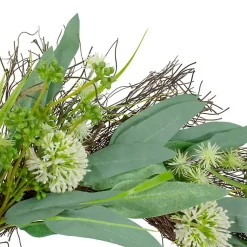 Discount Olive Branch and Flower Buds Spiral Wreath Wreaths