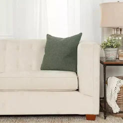 Outlet Olive Woven Nubby Pillow Pillows