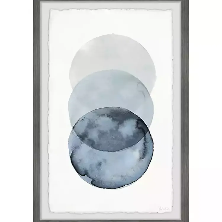 Kirklands Home Framed Art|Ombre Overlapping Circles Giclee Framed Art Print