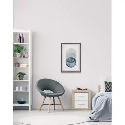 Kirklands Home Framed Art|Ombre Overlapping Circles Giclee Framed Art Print