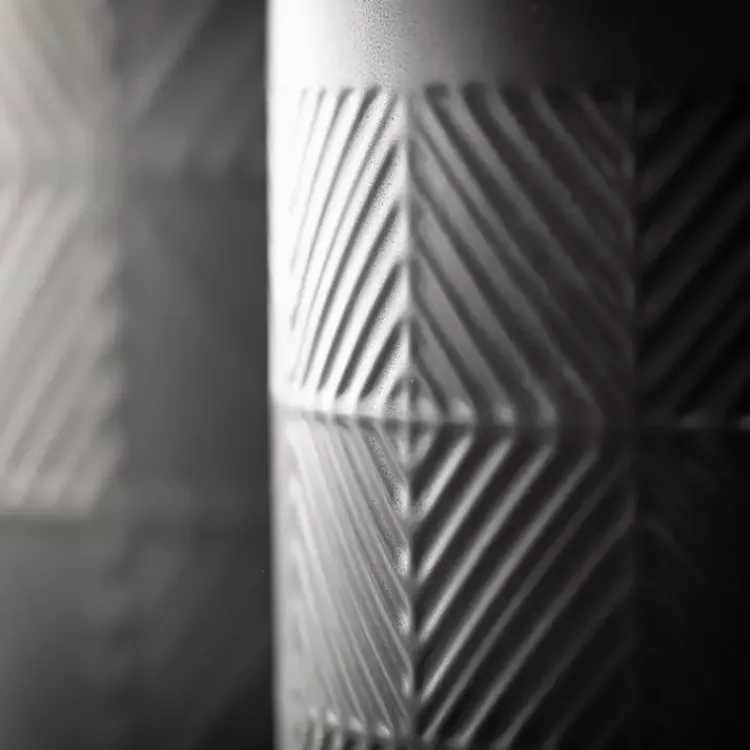 Kirklands Home Planters|Onyx Textured Ceramic Footed Planters, Set of 2 Black