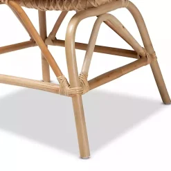 Kirklands Home Accent Chairs|Open Woven Rattan Accent Chair White