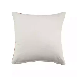 Clearance Orange and White Medallion Pillow Pillows