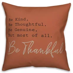 New But Most Of All Be Thankful Pillow Fall
