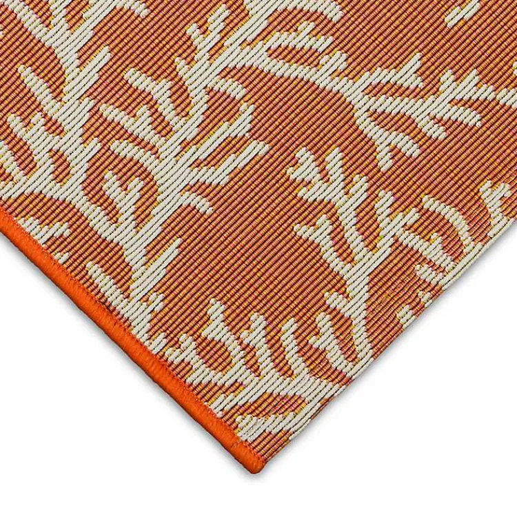Kirklands Home Outdoor Rugs|Coral Indoor/Outdoor Rug, 2x3 Orange