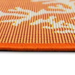 Kirklands Home Outdoor Rugs|Coral Indoor/Outdoor Runner, 1x4 Orange