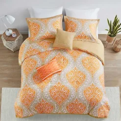 Kirklands Home Comforters|Orange Damask 5-pc. California King Comforter Set