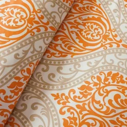 Kirklands Home Comforters|Orange Damask 5-pc. Full/Queen Comforter Set