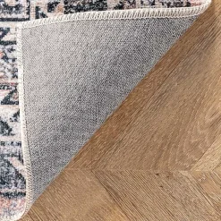 Kirklands Home Area Rugs|Orange Global Pattern Washable Area Rug, 4x6